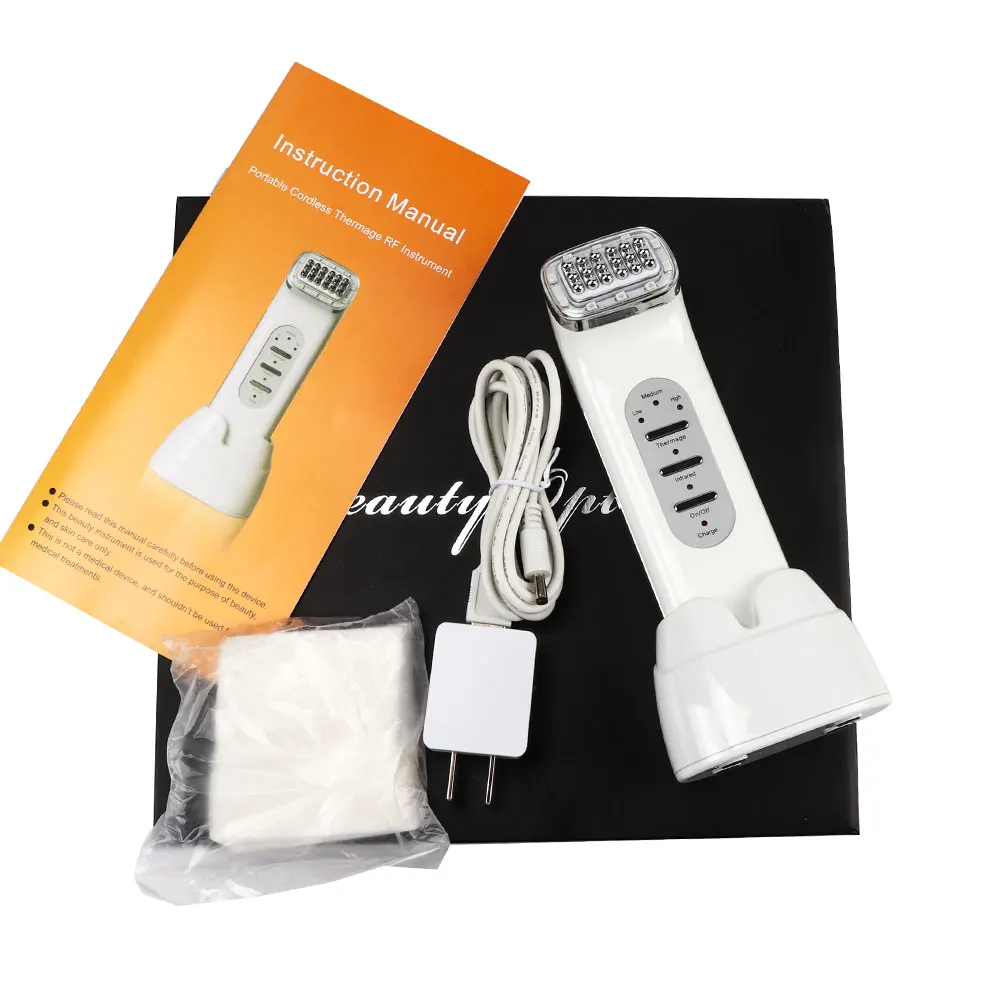 

Радиочастотный инфракрасный массажер для лица, омоложение кожи, удаление морщин, против старения, оборудование для ухода за красотой, масса...