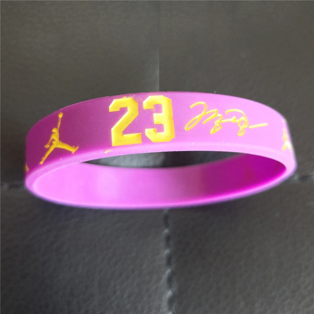 

5 Pieces Basketball Silicone Bracelets Sport Wristbands Basketall Players Wrist Band Bangles for Men Gift