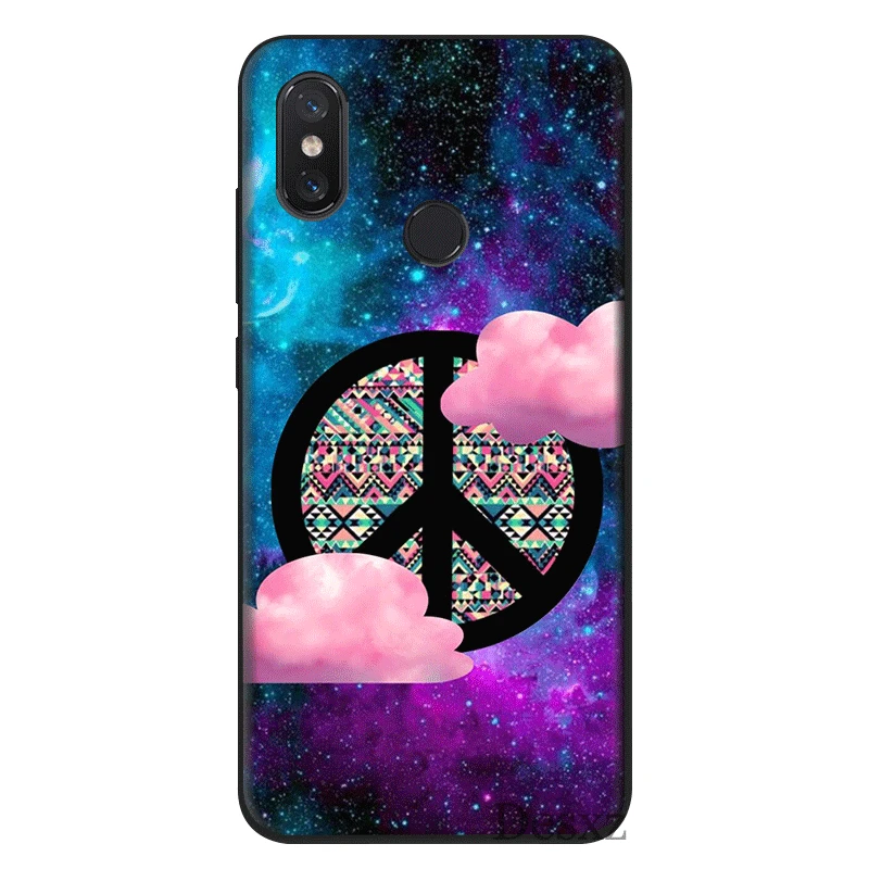 Чехол для мобильного телефона из ТПУ Redmi версия 4 4X5 6 7 Pro 5A Prime Cover Hippie Psychedelic Art Peace |