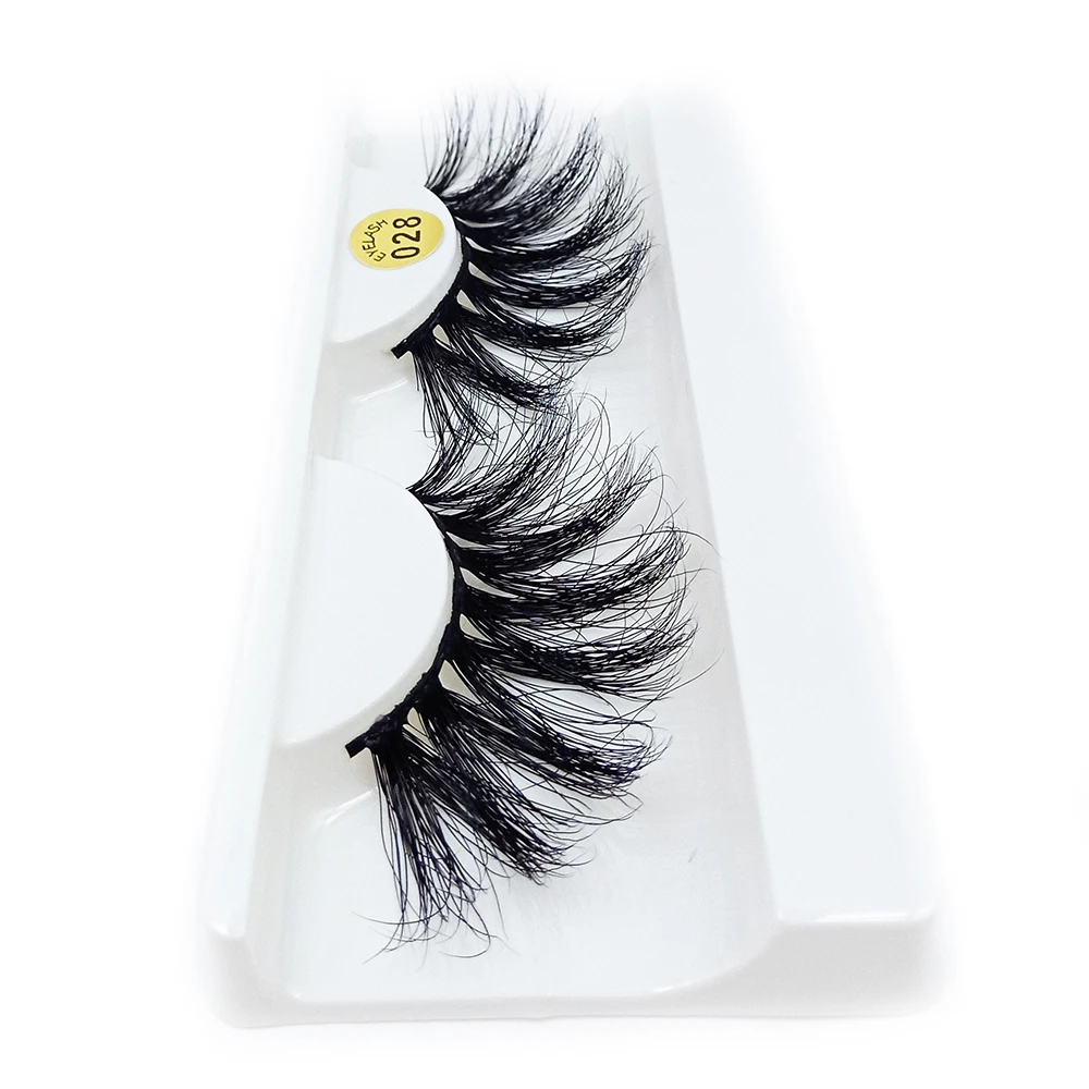 Новая мода 1 пара 25 мм Lashes100% 3D норковые накладные ресницы толстые длинные ресницы пушистые Накладные ресницы ручной работы