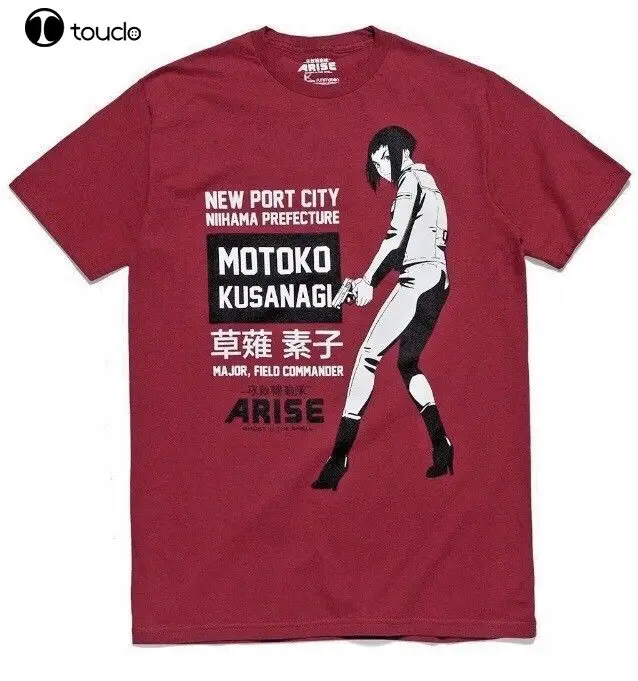 Мужская летняя футболка из 100% хлопка с принтом в виде призрака Ракушке аниме