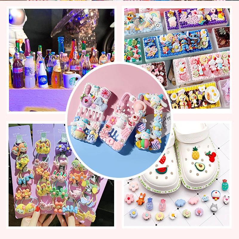 1015pcs cartoon letter resin ornament diy craft supplies phone shell patch arts decor girl hair accessories handmade materials free global shipping
