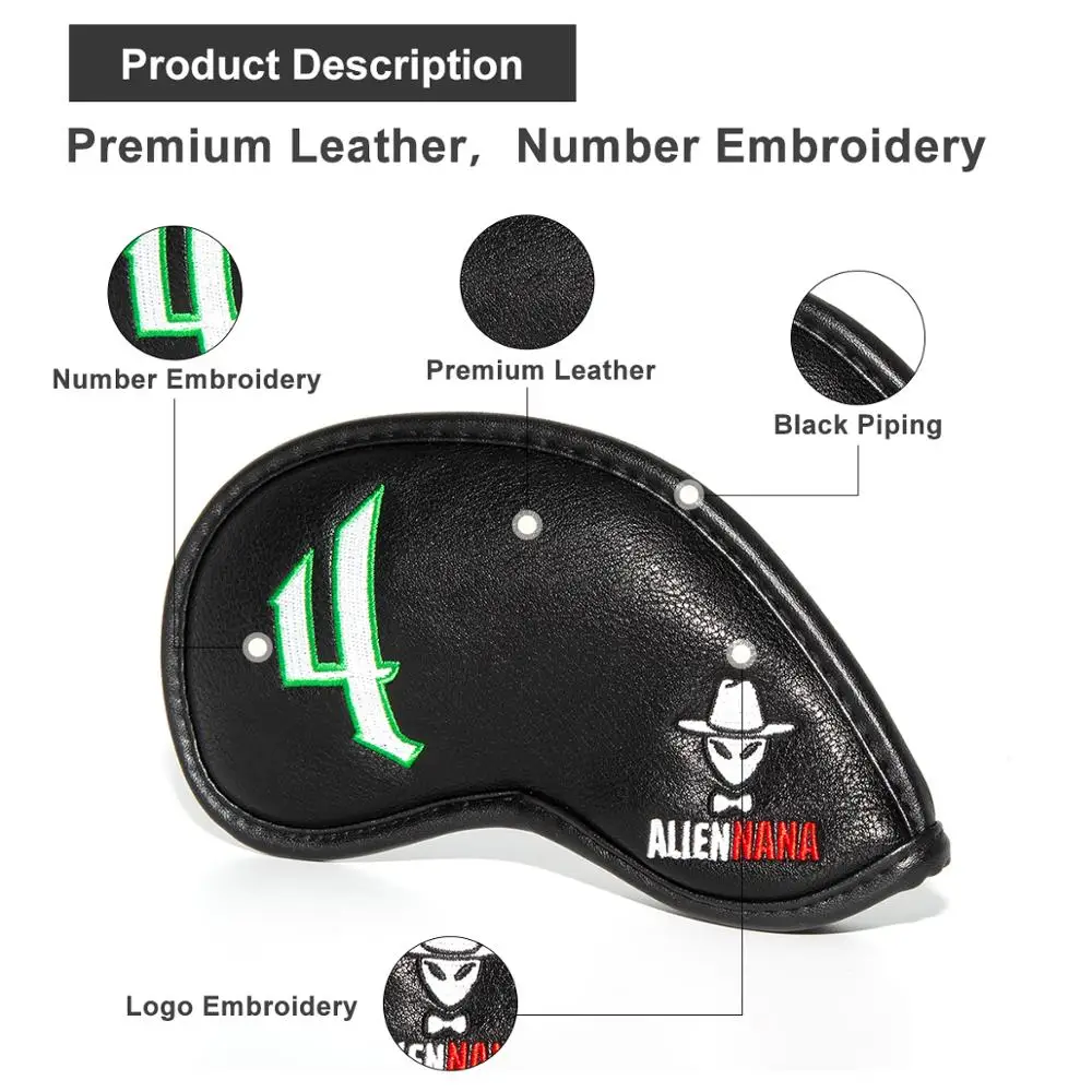 Набор металлических чехлов для головы гольфа 10 шт./компл. клубный железный чехол