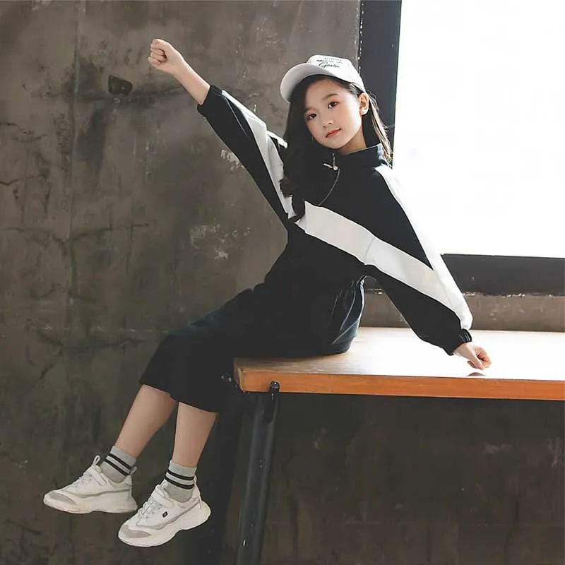 Платье для девочек сезон осень-зима коллекция 2019 года детское Повседневное