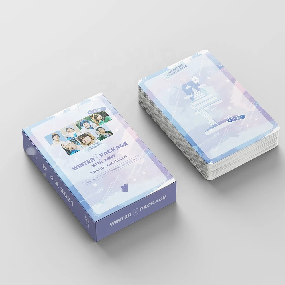

Bangtan Boys Kpop Idol 54 шт./корт. 2021 зимняя упаковка Bangtan Boys Фотокарта Lomo Card корейский модный подарок для мальчиков оптовая продажа