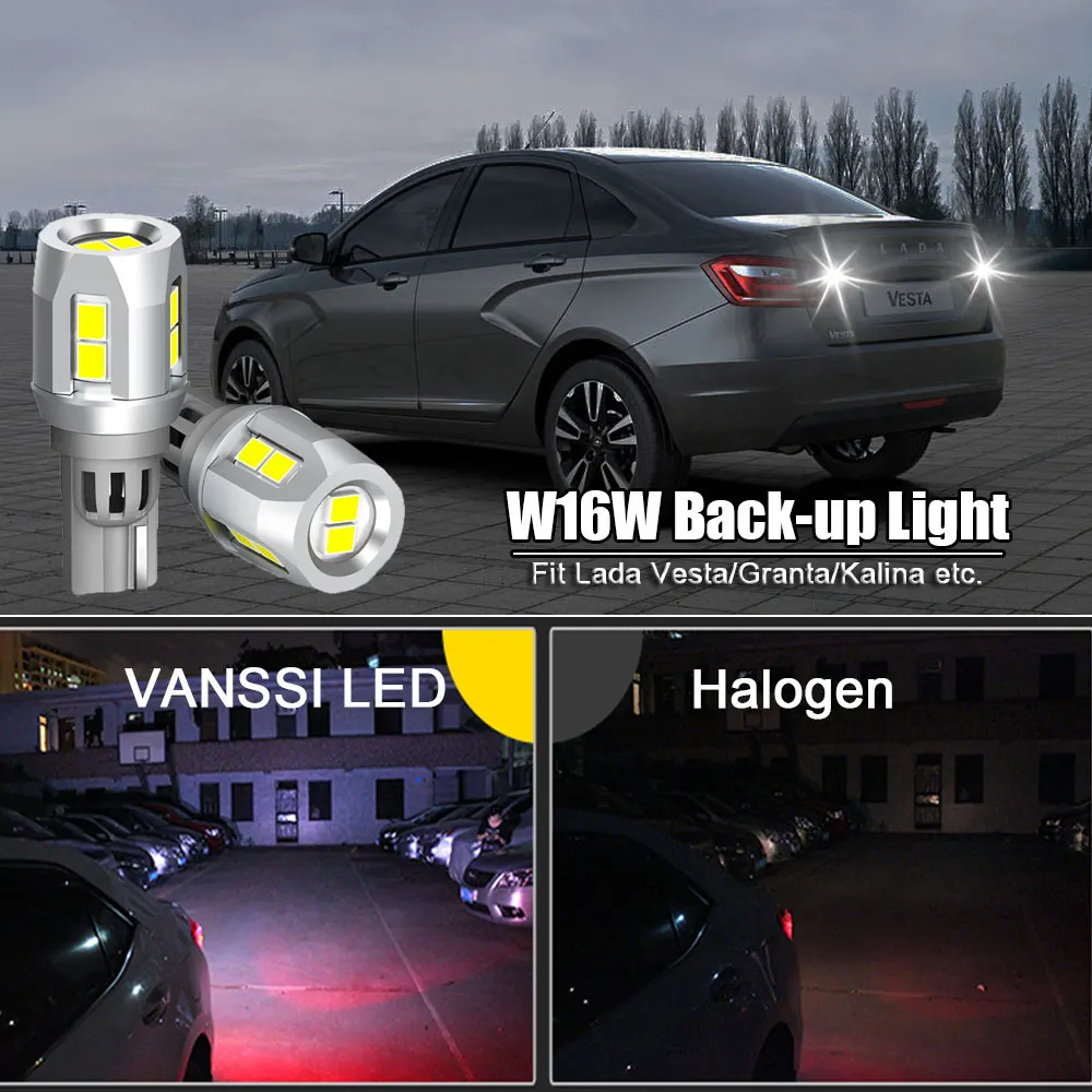 Светодиодная лампа T20 W21/5 W 7443 Srck для передней парковки Vesta Granta Kalina обновленная
