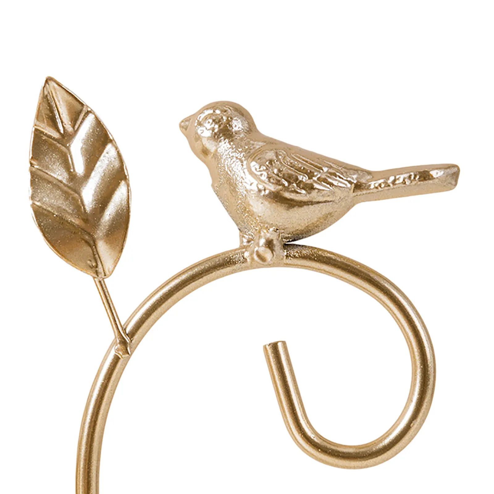 Железный подсвечник Золотой металлический в виде птицы декоративный креативный