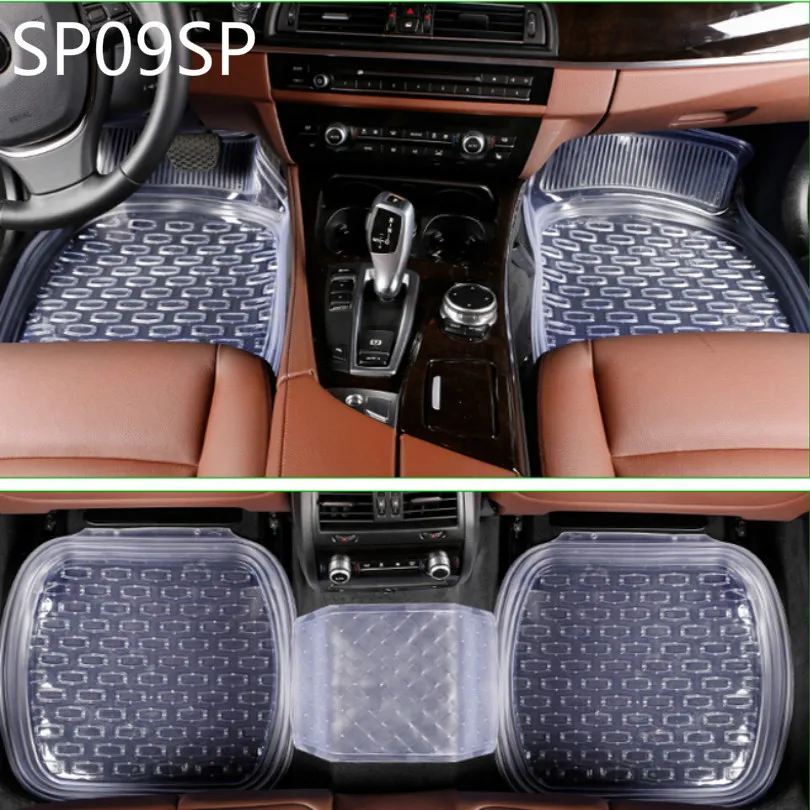 

Универсальные Нескользящие автомобильные коврики SP09SP 64*47 см, автомобильные коврики, автомобильный коврик, прозрачный черный, 5 шт./комплект,...