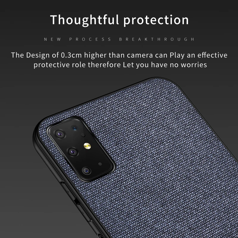 Чехол для Samsung S20 Plus ультратонкий ударопрочный тканевый чехол Galaxy S11 E S10X Note 10 Lite A20