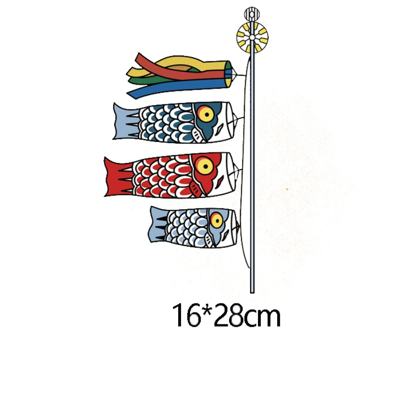 

Iron-on Transfers for Clothing Thermoadhesive Patches Koi Fish Stickers for Children Diy Patch Flex Fusible Transfer Stripe A