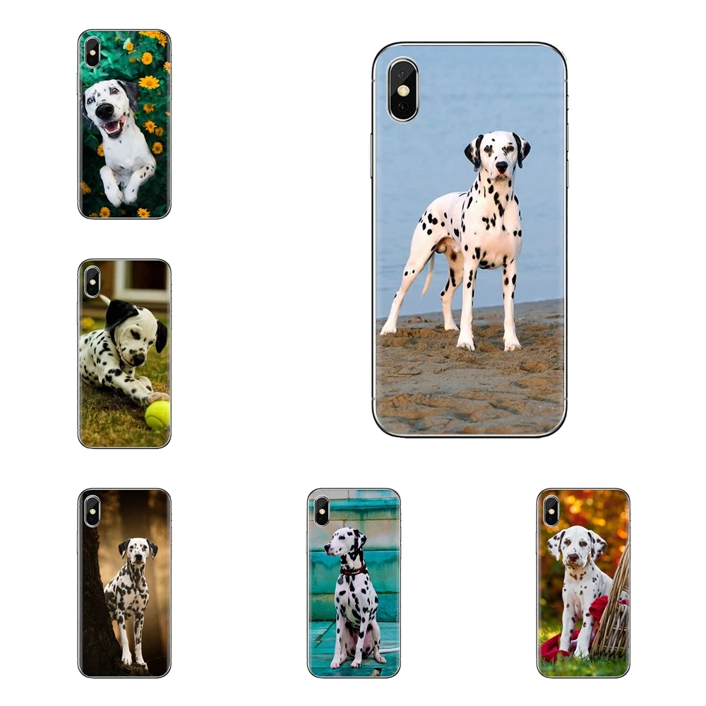 For iPod Touch Apple iPhone 11 Pro 4 4S 5 5S SE 5C 6 6S 7 8 X XR XS Plus Max Silicone Phone Cover Bag Baby Dalmatian puppies Dog |