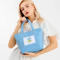 nylon casual flower handbags for women shopper large floral ladies tote korean simple work female shoulder bag waterproof bucket
