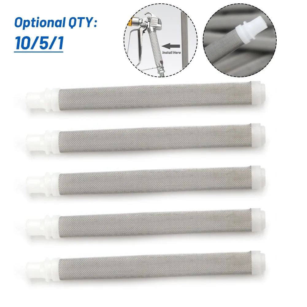 

10/5/1pcs Airless Spray Tool Filter Elements 10cm /4 Inch Airless Filter 60 Mesh