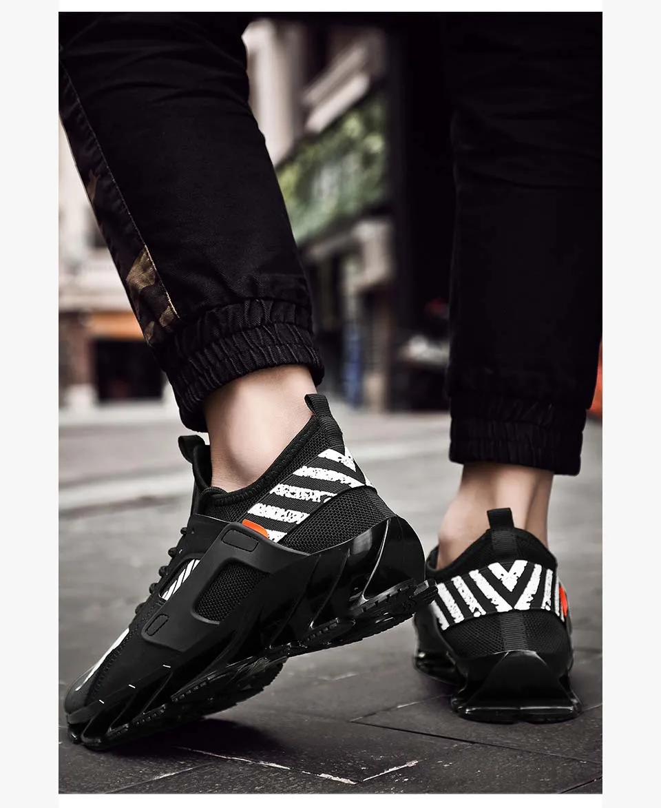 Rommedal man's running shoes Blade bottom shock absorption men sneakers breathable lightweight fashion sport trainers footwear