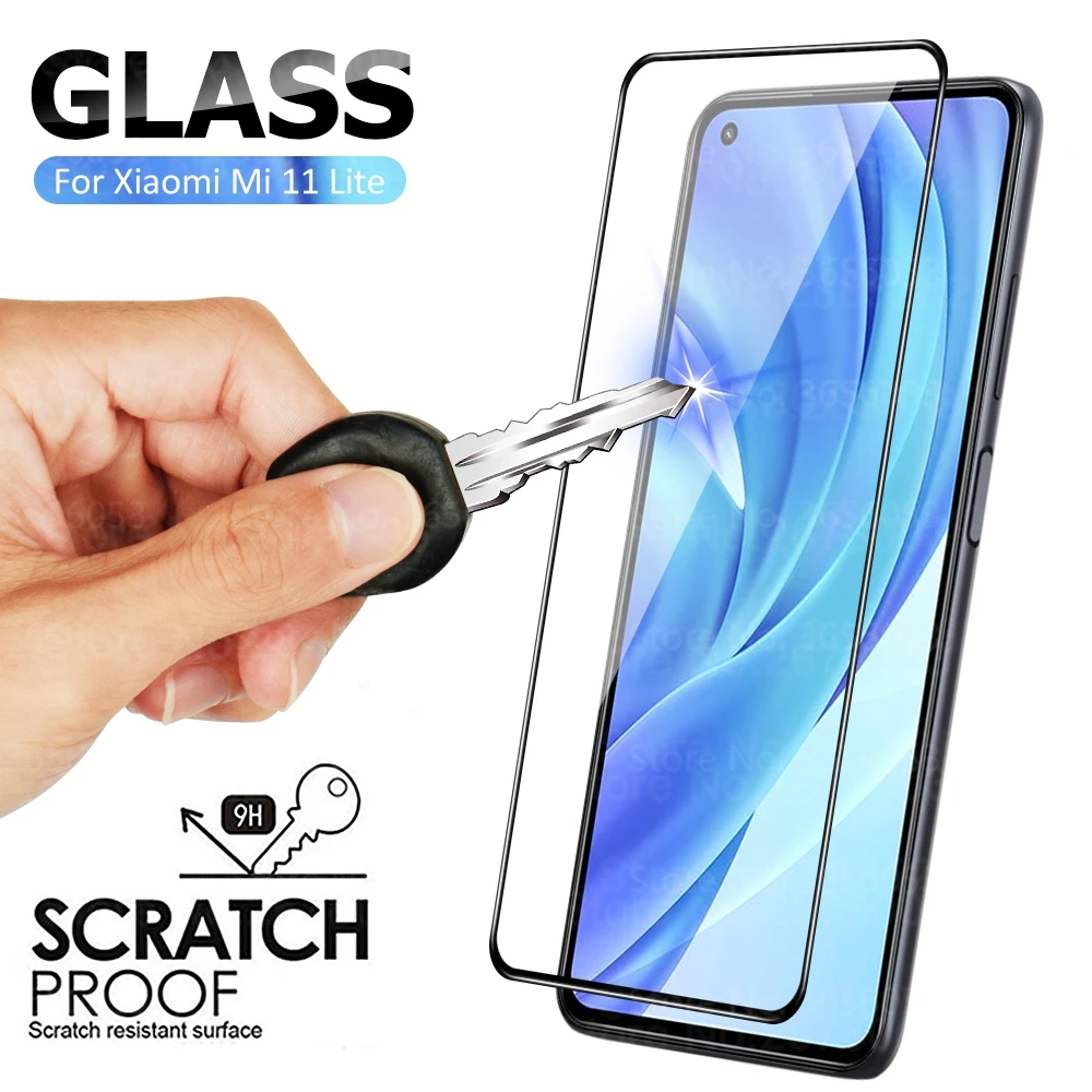 

2PCS Silk Screen Protector For Xiaomi Mi 11 10 Lite 5G Tempered Glass For Xiaomi Mi 11 Lite Glass For Xiaomi Mi 10 Lite 4G Glass