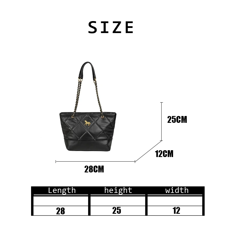 

2020 Women Large Capacity Tote Bag Ladies Simple Design Solid Versatile Luxury PU Leather Rhombic Lattice Shoulder Bag