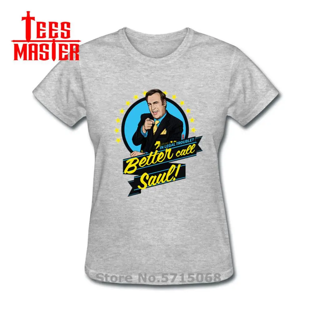 Смешная футболка с надписью Better Call Saul Мужская принтом серийной цифровой печати