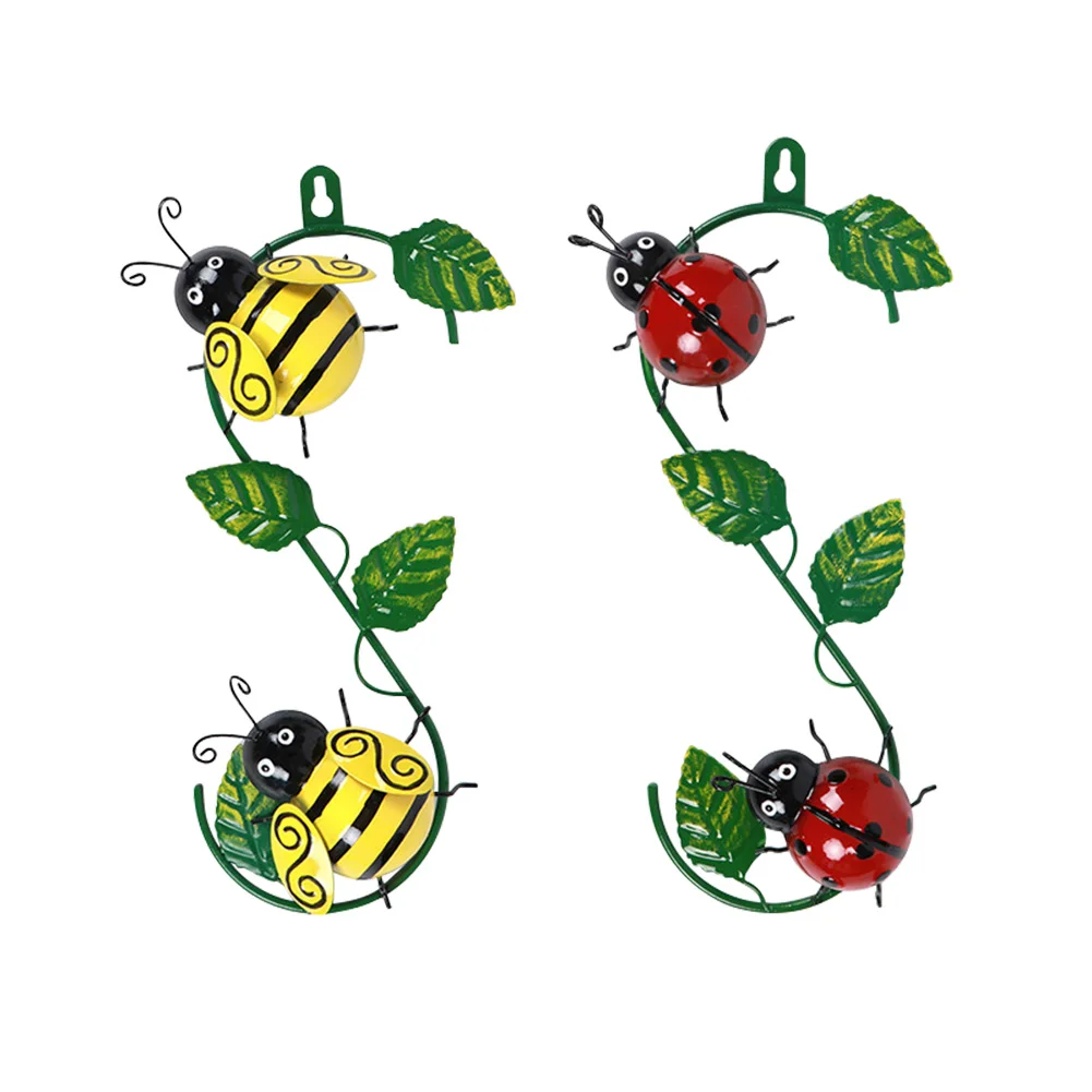 3D насекомых божья коровка стене висит произведения искусства металлического
