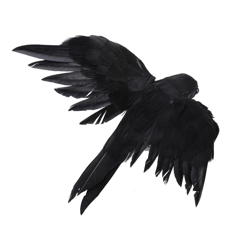 

Halloween Handmade Crow Prop Flying Standing Crows Ravens