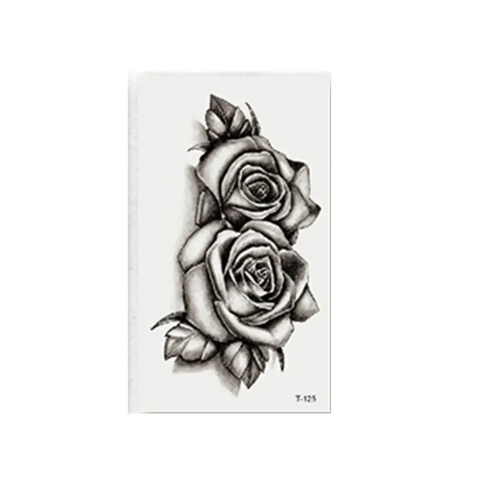 1pcs 3D Tattoos Stickers Rose Flower Girls Women Body Art Water Transfer Temporary Tattoo Sticker Arm Wrist Fake Tatoo | Красота и