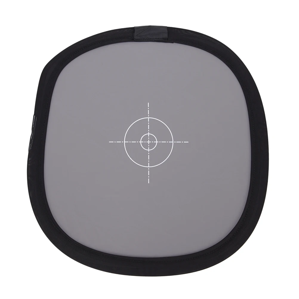 

12 " Inch 30cm 18% Unfoldable Gray Card Reflector White Balance Double Face Focusing Board With Carry Bag