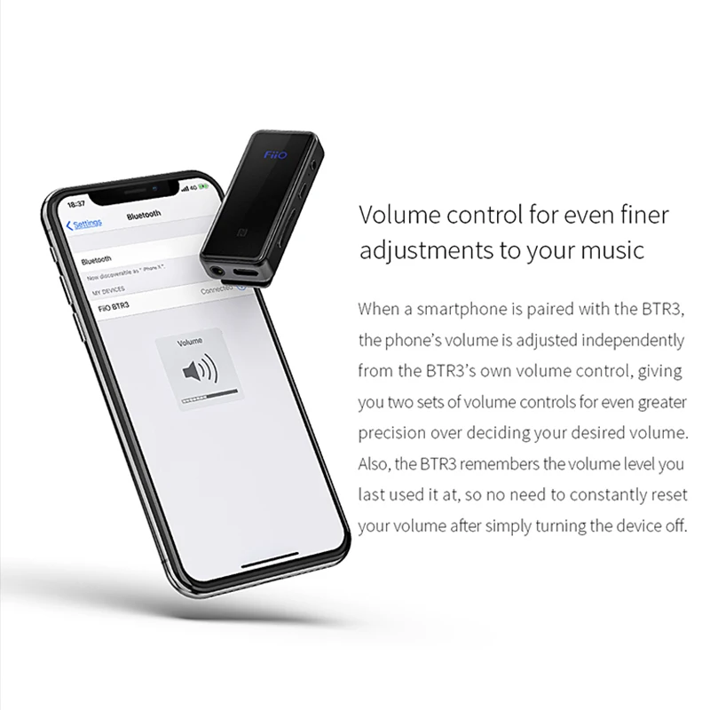 FiiO BTR3 CSR8675 AK4376A Портативный Bluetooth USB DAC усилитель APTX LDAC LHDC Тип C 3 5 мм подходит для IOS и