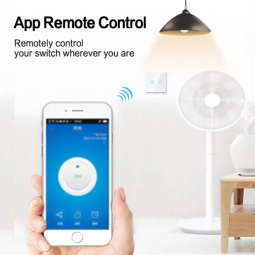 Настенный сенсорный Wi-Fi переключатель Igreli 1/2/3 клавиш 1 канал беспроводные