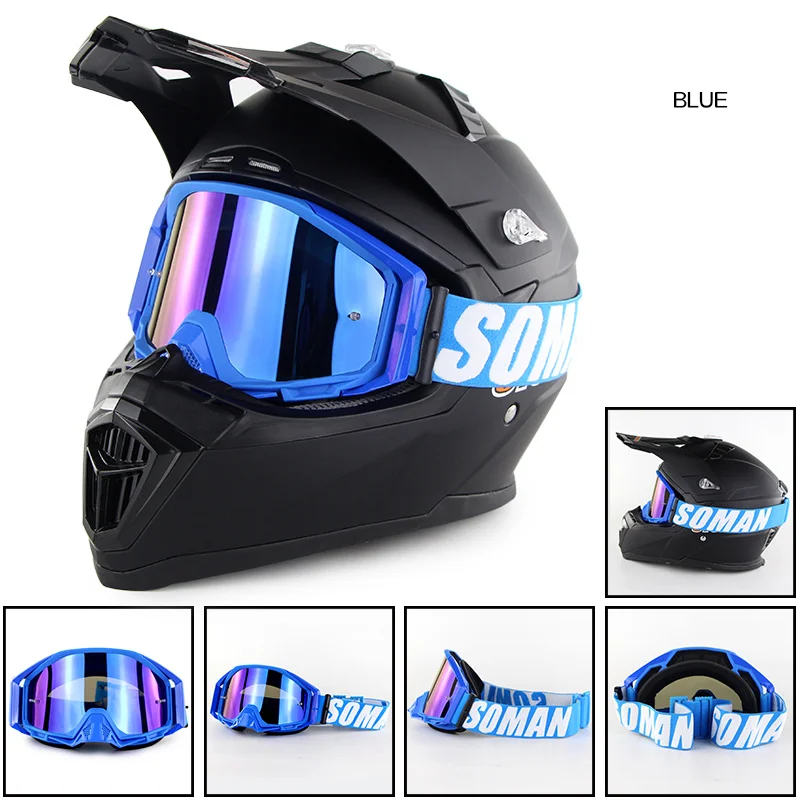 Мото очки гоночные шлемы для мотокросса MX внедорожные Dirt Bike Lunette спорта на