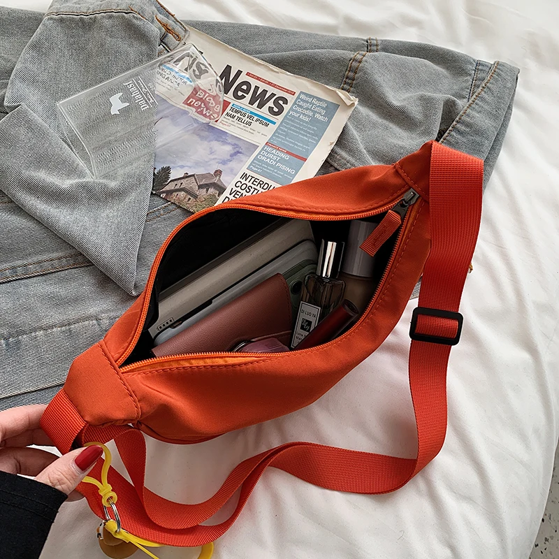 

2021 Summer Korean Style Ins Dumpling Type Nylon Messenger Pack Large-Capacity Female Wild Fashion One-Shoulder Crossbody Bag