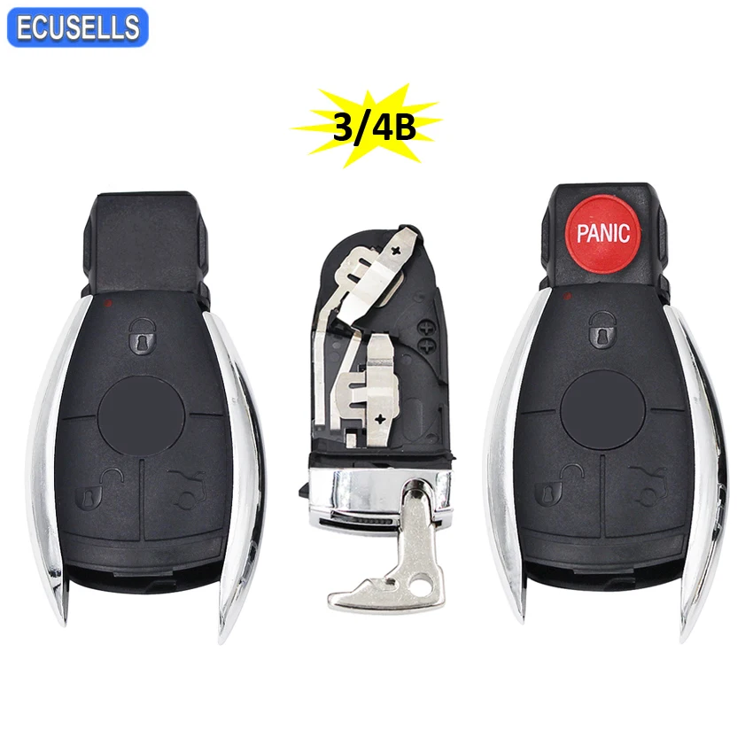3/4 кнопочный дистанционный смарт-ключ для автомобиля чехол Корпус Mercedes Benz W211 A C E G