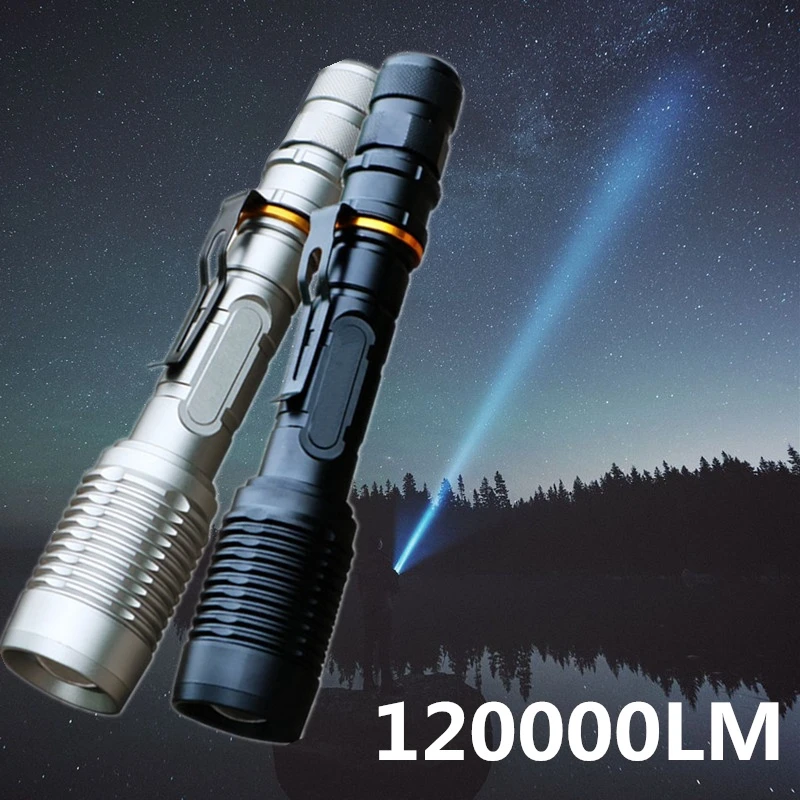 Новое Высокое качество CREE XML T6 Перезаряжаемые светодиодный фонарик Фонарь + 2x18650