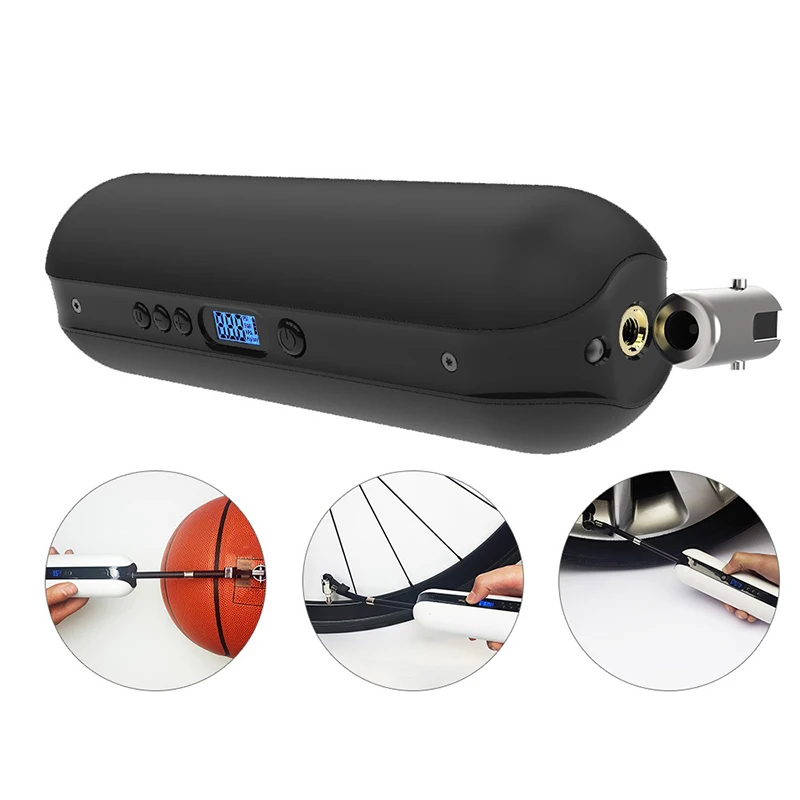 Электрический насос для шин 12 В 150 фунтов на квадратный дюйм перезаряжаемый