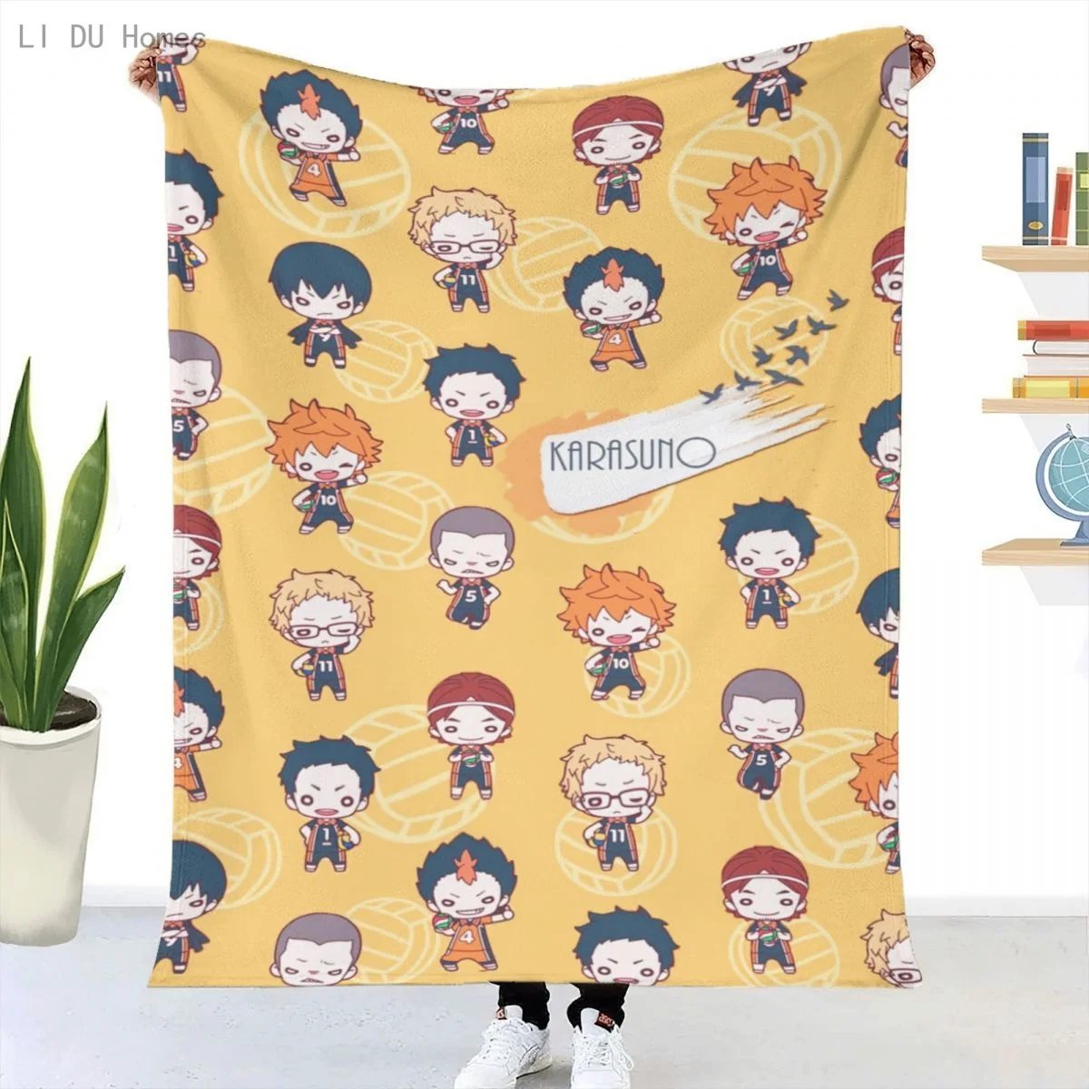 

Anime Haikyuu Blanket Plaid Flannel Throw Printed Quilts 3d Print Keep Warm Sofa Bedroom Sherpa Blankets Family Bed Bedding Gift