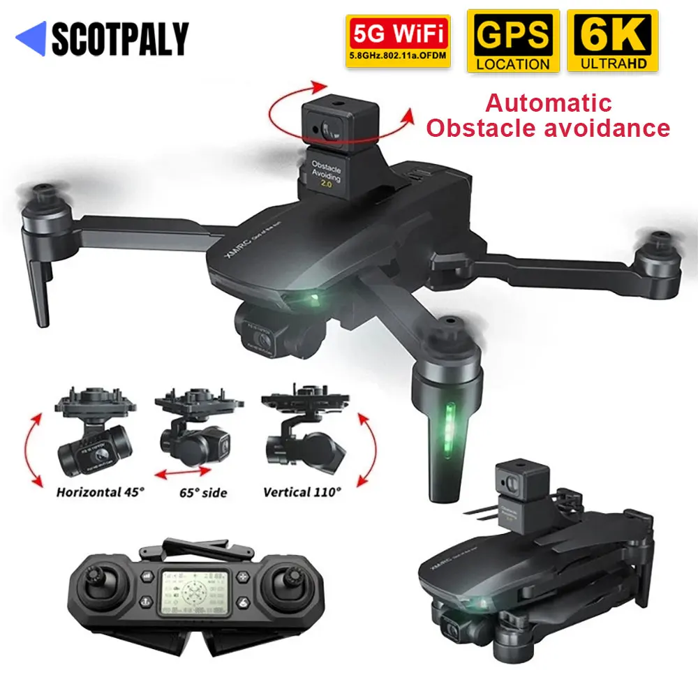 

Дрон M9 складной, GPS 5G, Wi-Fi, FPV, 6K HD, ESC, камера на 3-осевом подвесе