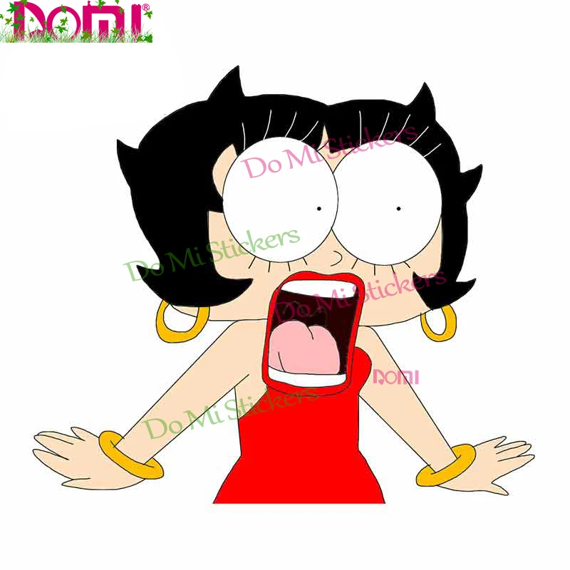 

Betty Boop Biker Stickers Car Styling Vinyl Decals Graphic Decor Window Bumper Motocross Racing Laptop Helmet Trunk Wall