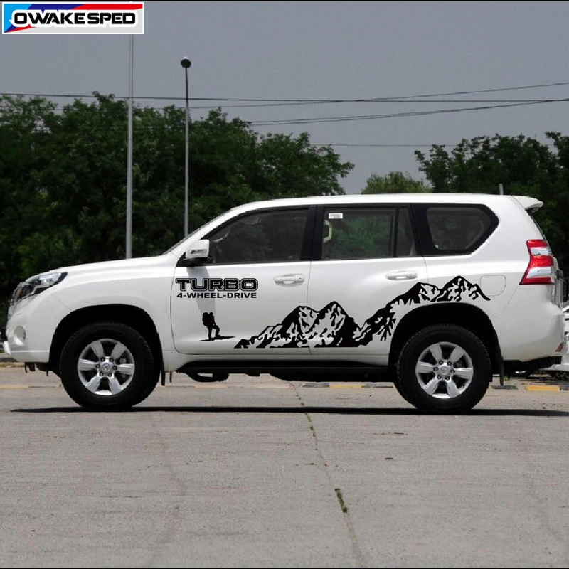 4 х колесная горная Виниловая Наклейка для Toyota Prado Land Curies уличная спортивная