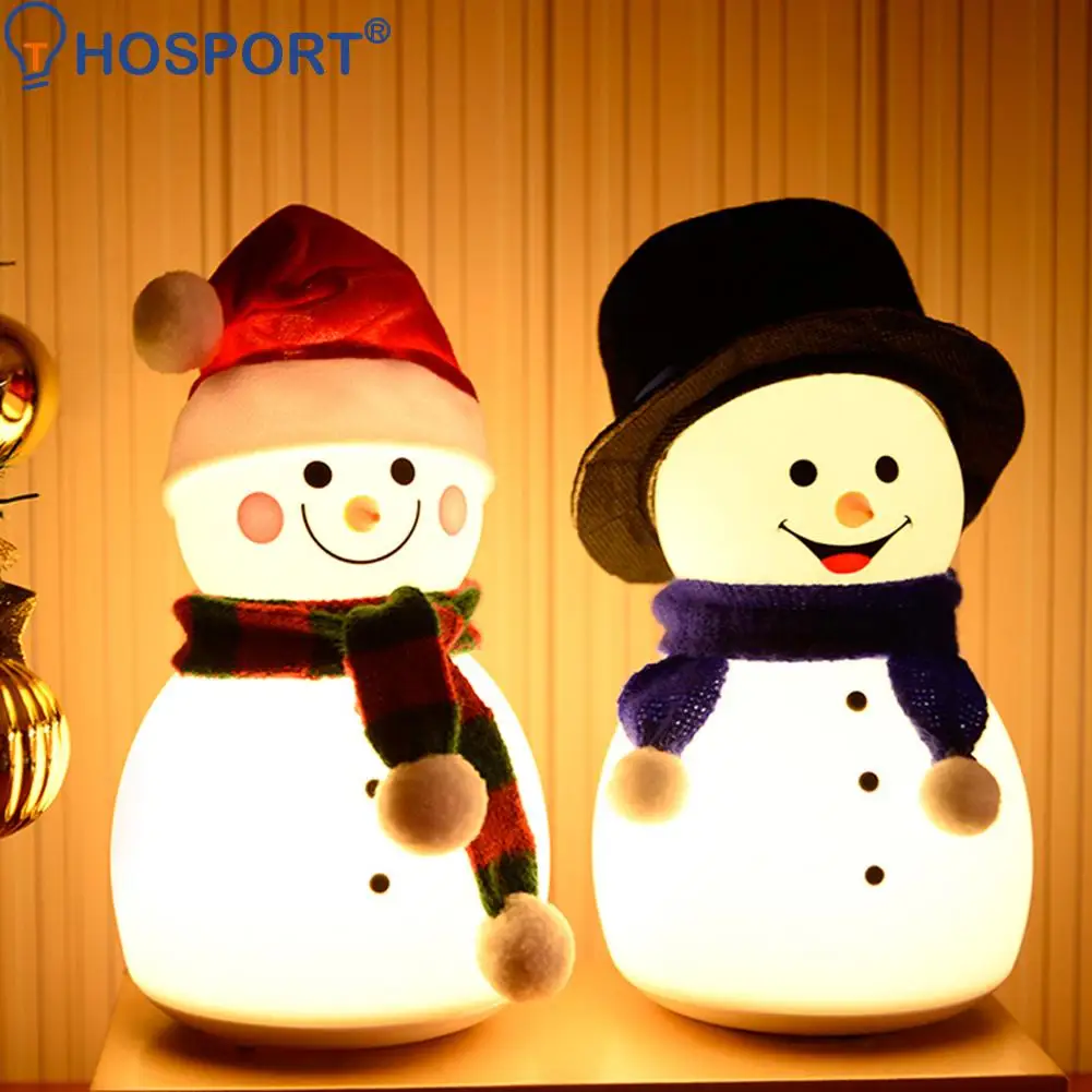 

Cute Cartoon Snowman USB LED Night Light Bedroom Decor Bedside Lamp Christmas Gift Night Lamp for Children Bayby Kid