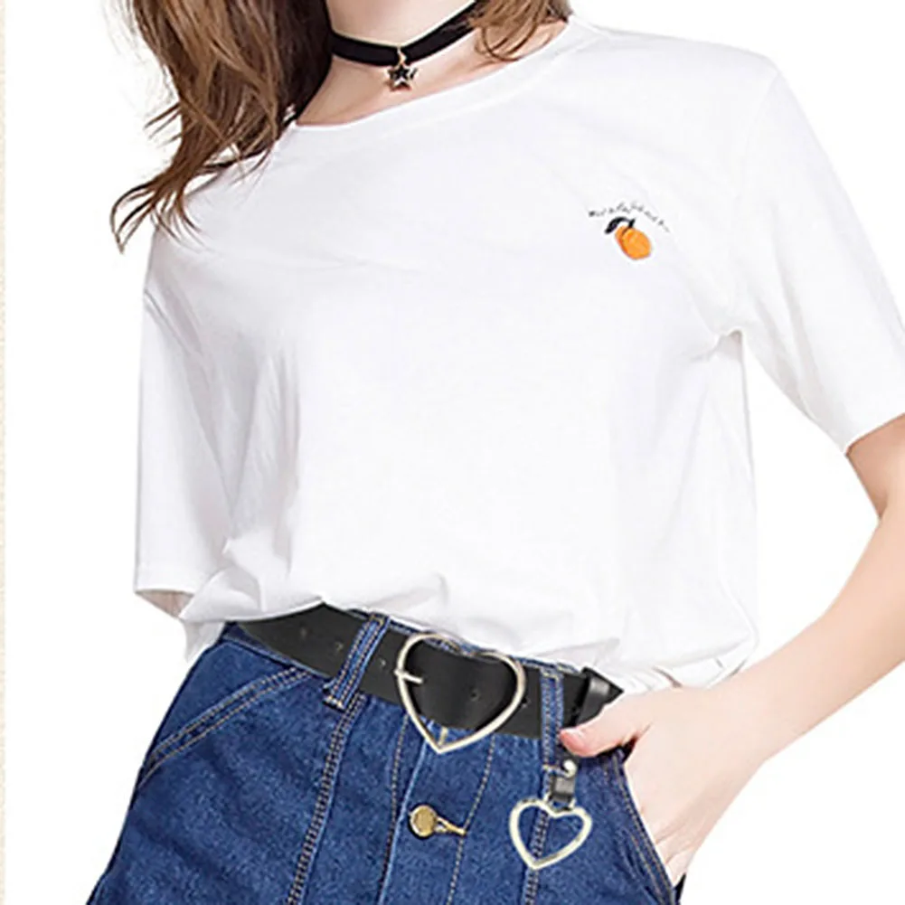 

Women Love Pin Buckle Waist Belt Casual Waistband PU Leather Strap for Jeans 105*3.8cm Classic Love Decorative Pin Buckle Belts