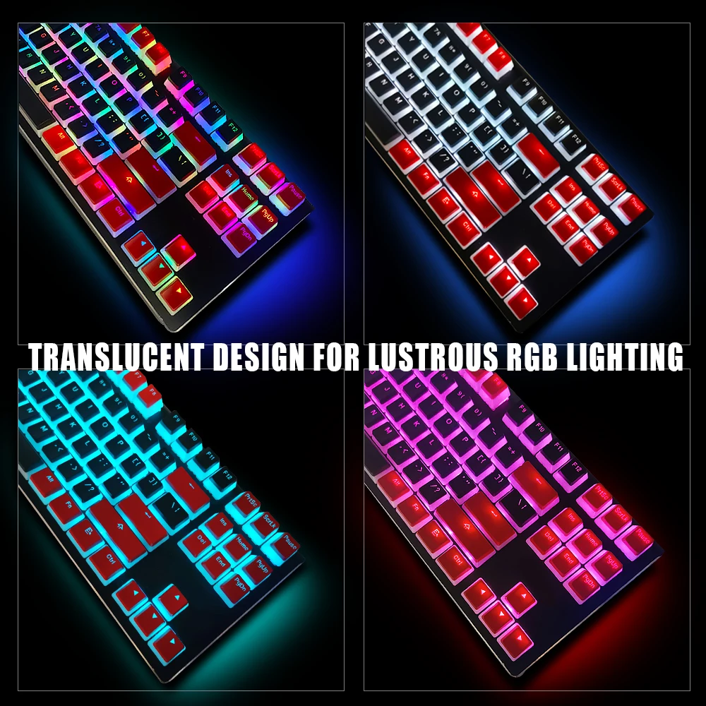 Колпачки для клавиш пудинга PBT Doubleshot колпачки с подсветкой OEM просвечивающие