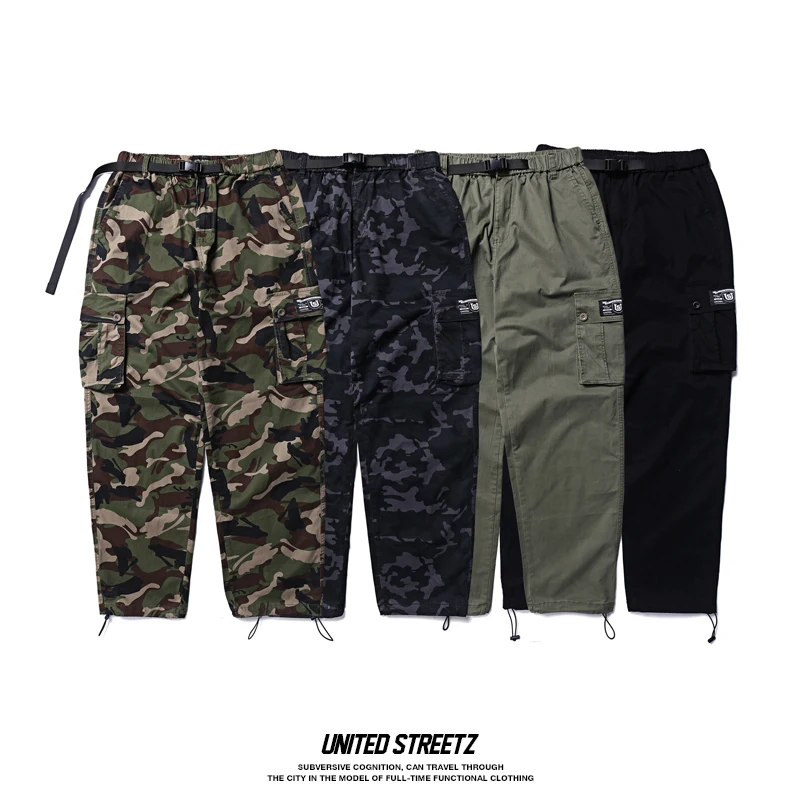 Эластичные брюки с несколькими мешками свободные регулируемые тренировочные