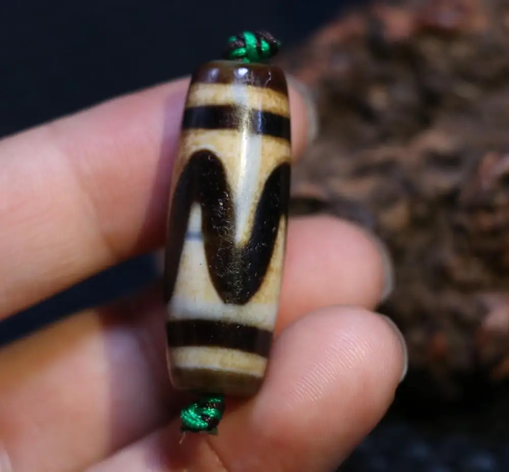 AL Treasure Magic Power Тибетский Старый Агат Тигровый зуб бусины дзи амулет кулон Talisman