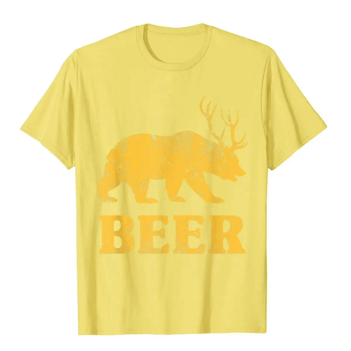 Забавная Мужская футболка в стиле хип-хоп с медведем и оленем для отдыха