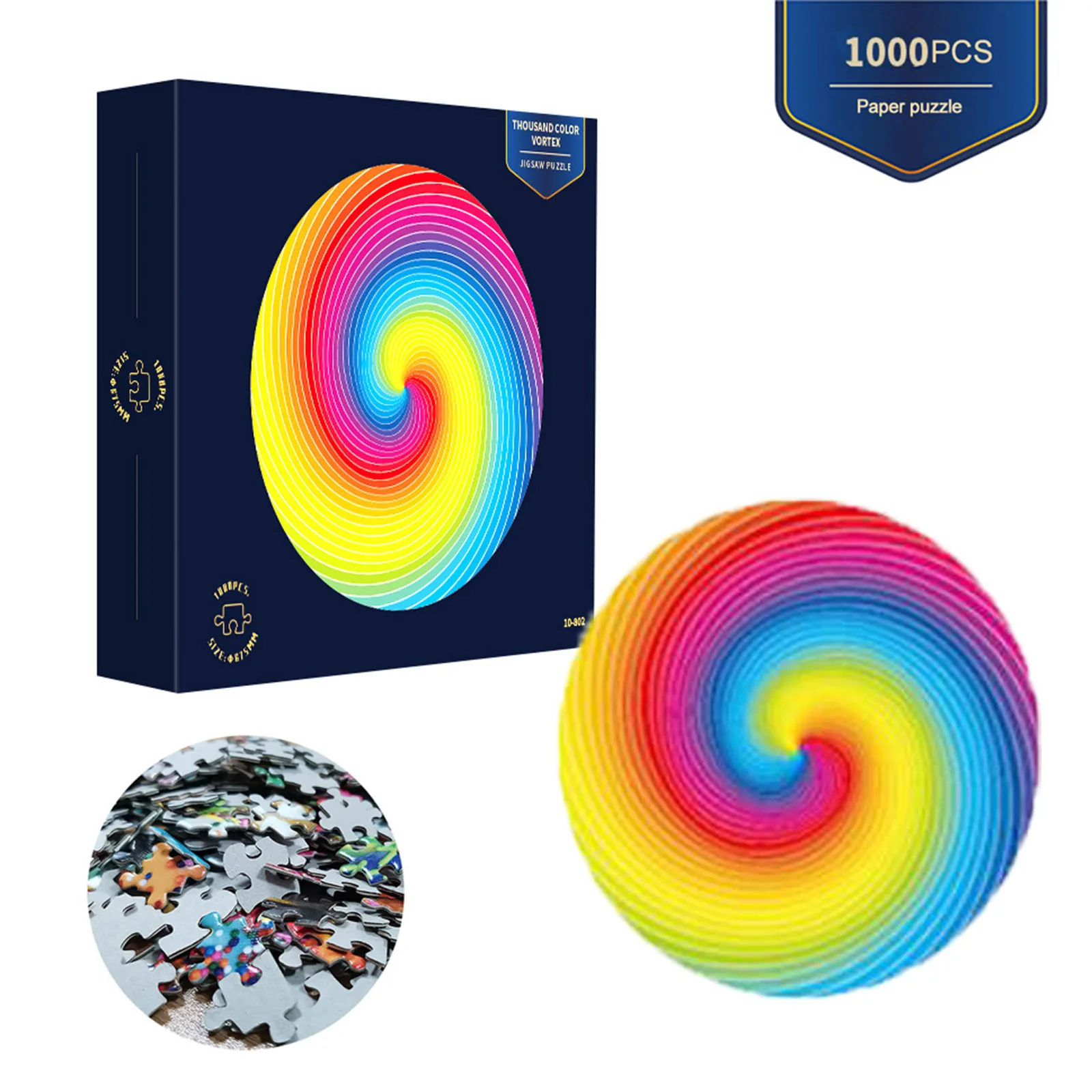 1000 шт. круговые Пазлы для взрослых | Игрушки и хобби