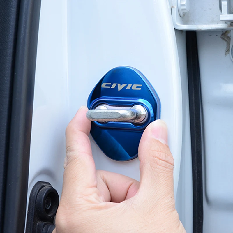 Автомобильный Дверной замок Пряжка защитная накладка наклейка для Honda CIVIC 2016 2017