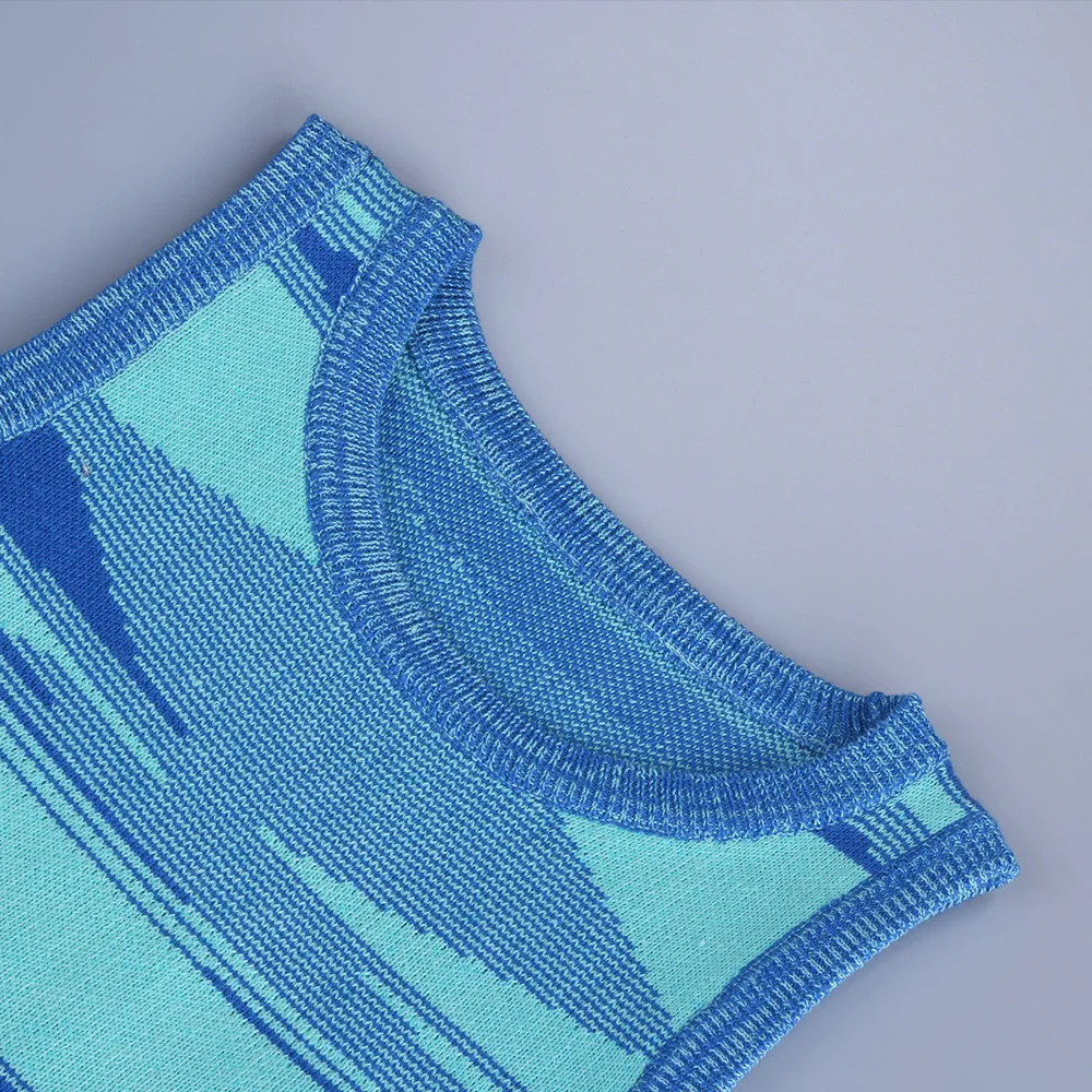 

Ladies Elegant Solid Casual Dress Woman Sleeveless Bodycon Dress Summer Clothes For Women Slim Mini Dresses Knitwear Sundress