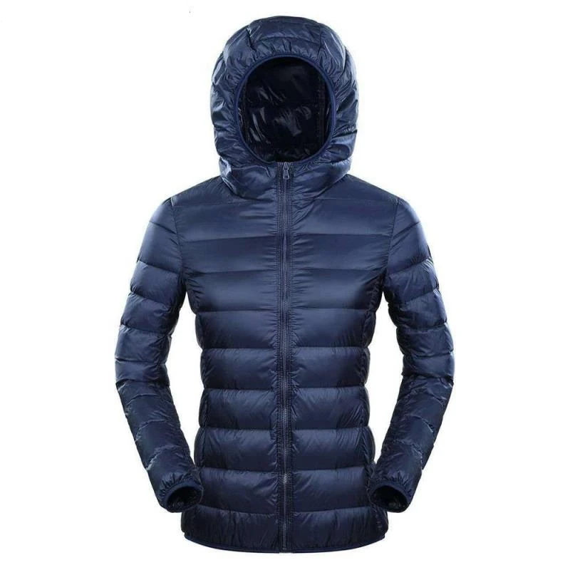 

2020New Down Jacket Women Hooded Ultra Light Down Jacket Women Plus Feather Winter Thin Warm Windbreaker Coats