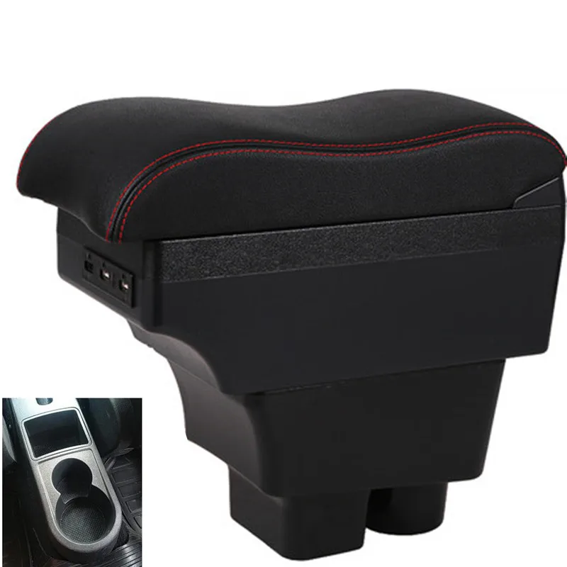 For Rapid armrest box central Store content Storage school armrests with cup holder ashtray USB interface | Автомобили и