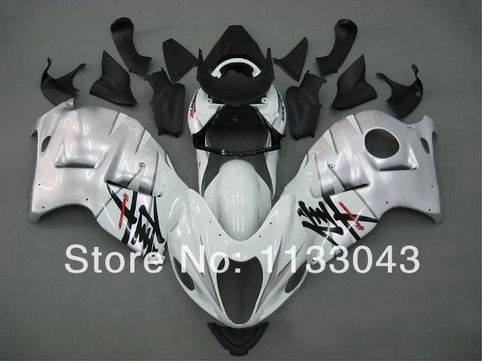 

7gifts For SUZUKI Hayabsa GSXR1300 GSX-R1300 Silver GSXR 1300 96 97 98 99 00 01 02 03 04 05 06 07 Fairing