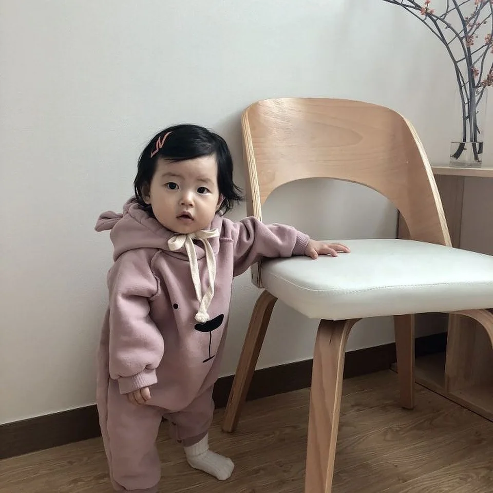Комбинезон для новорожденных зимний костюм одежда маленьких мальчиков теплая из