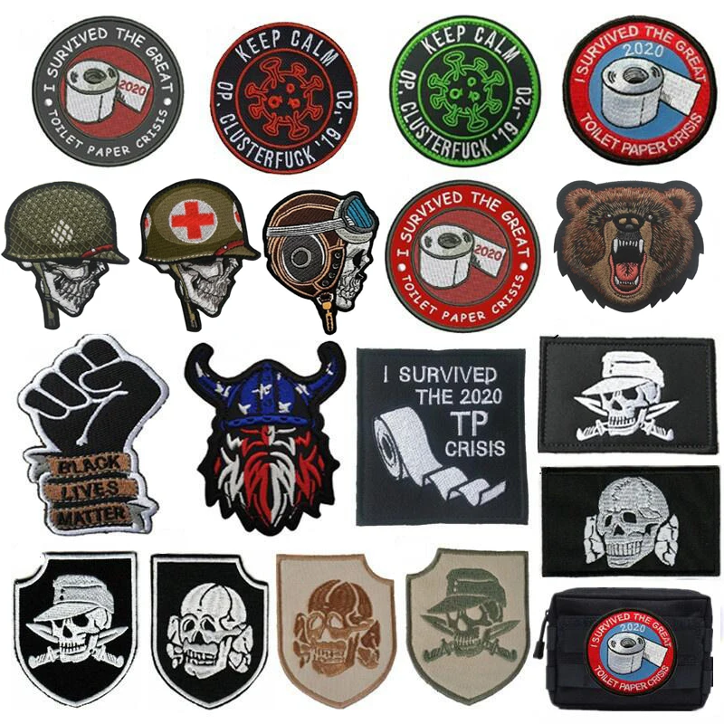 

Embroidered Patch Military Tactical Appliques Hook Badge Patches Clothes Accessories Armbands